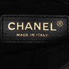 Chanel shoulder bag in black quilted leather - DETAIL 9