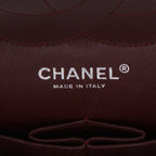 Chanel Timeless Jumbo shoulder bag in black quilted grained leather - DETAIL 9