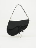 CHRISTIAN DIOR BLACK NYLON SADDLE BAG