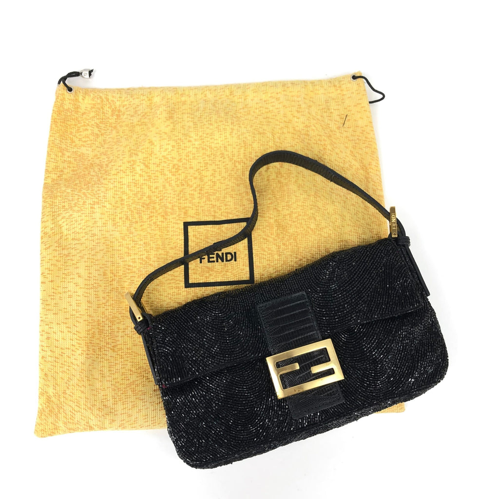 FENDI BEADED BAGUETTE BAG