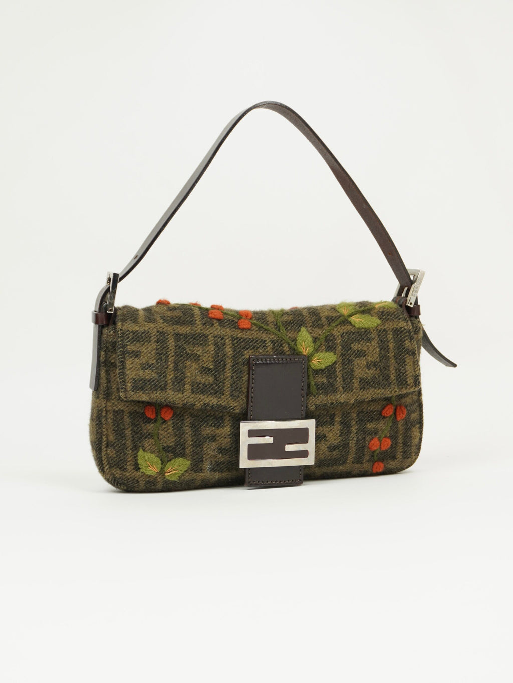FENDI CASHMERE WOOL BAGUETTE