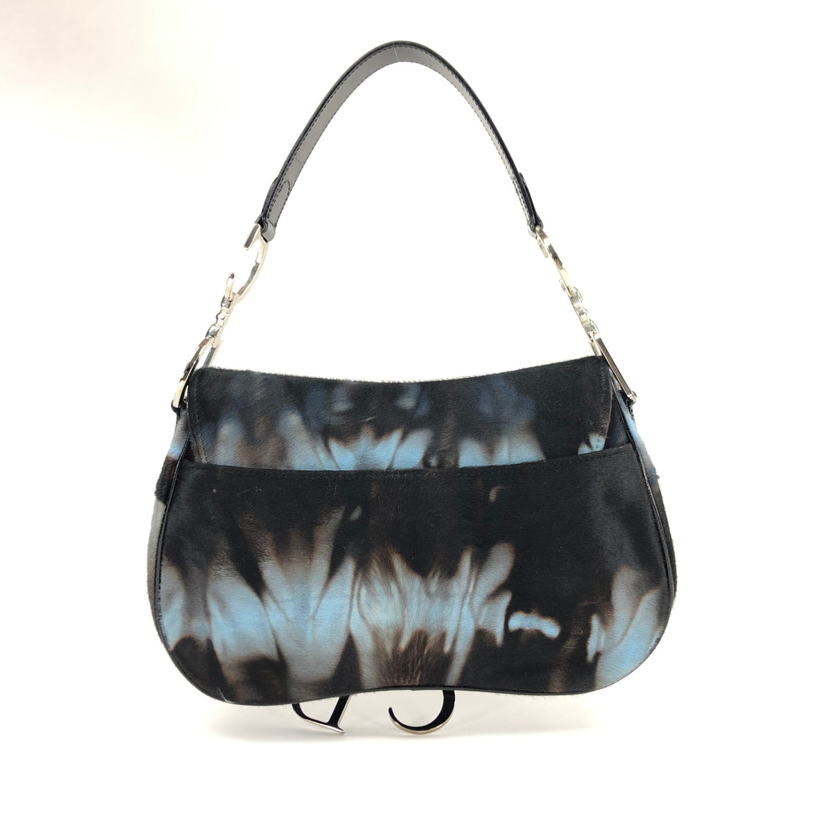 CHRISTIAN DIOR PONY HAIR DOUBLE SADDLE BAG