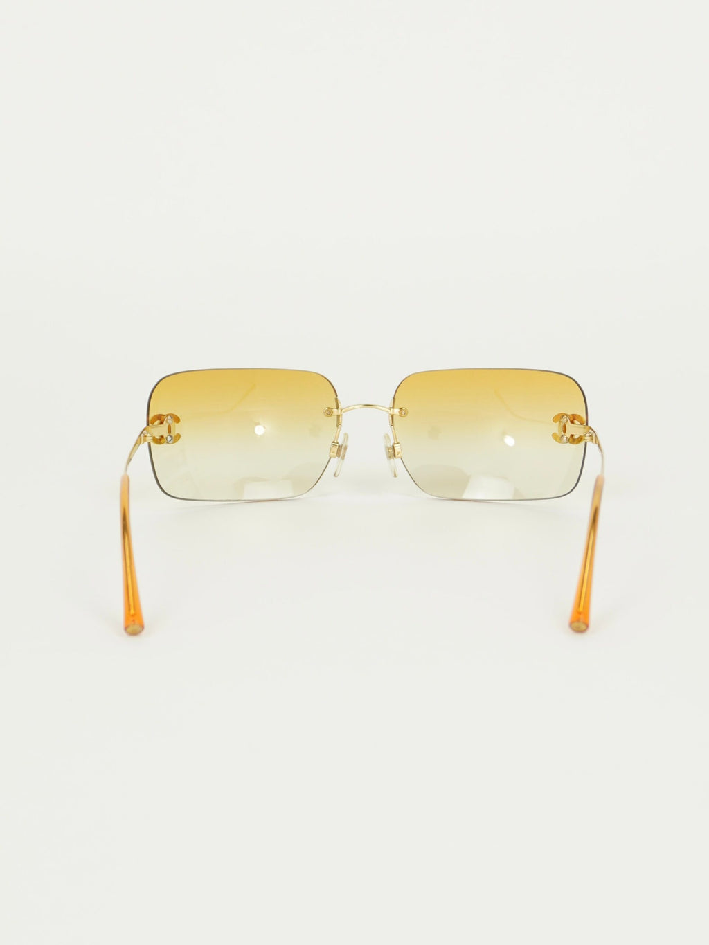 CHANEL RIMLESS RHINESTONE SUNGLASSES