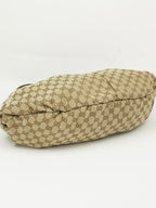 GUCCI MONOGRAM STUDDED PELHAM BAG