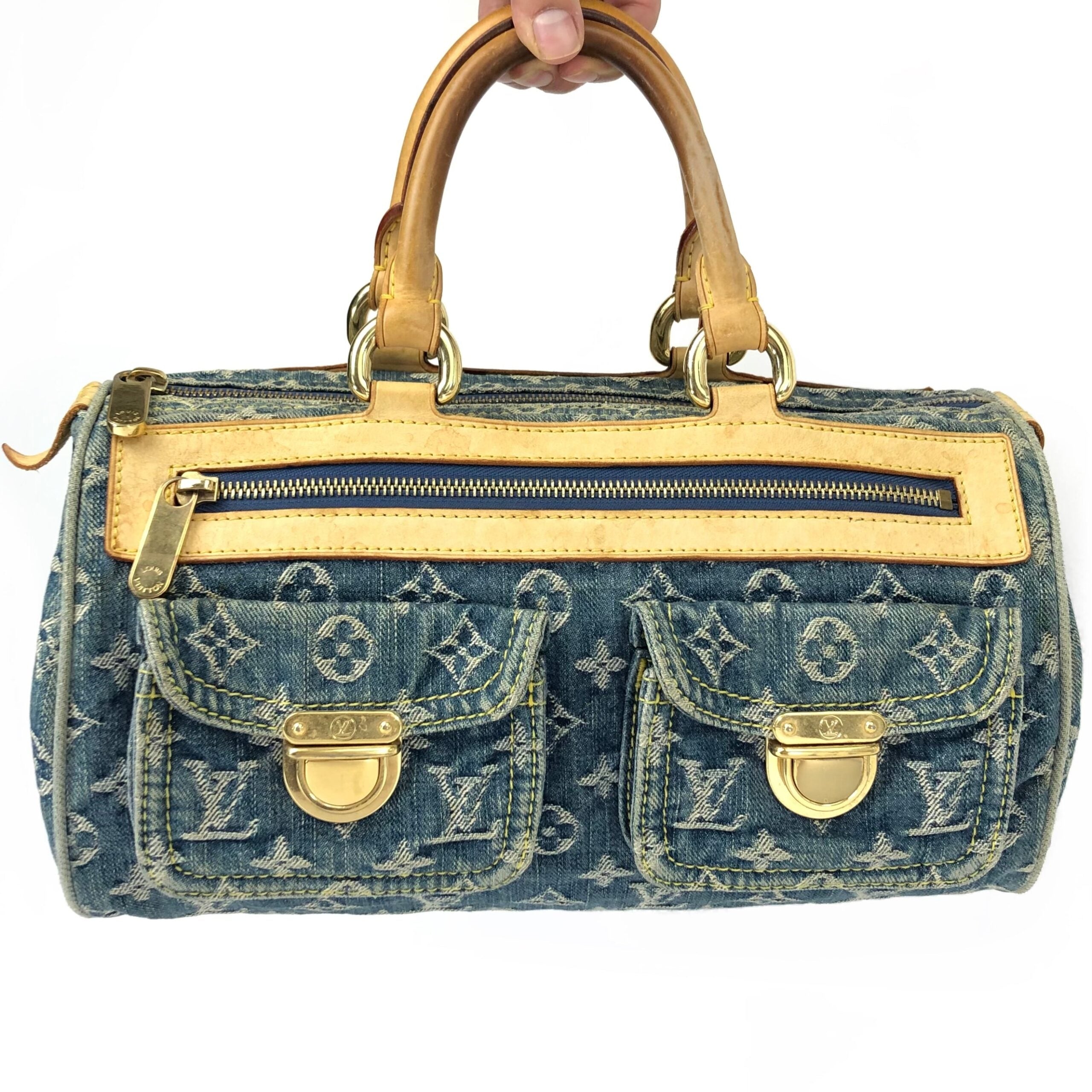 LOUIS VUITTON NEO SPEEDY DENIM BAG