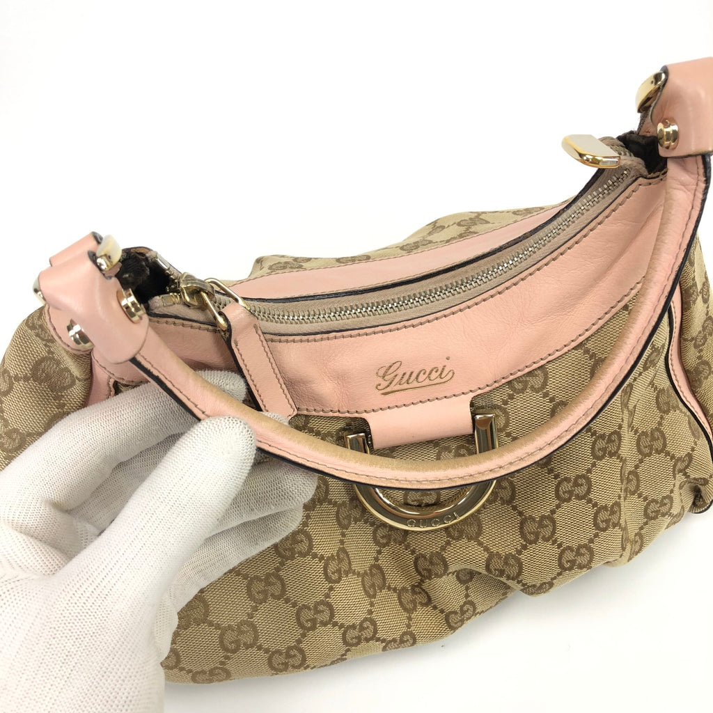 GUCCI ABBEY MONOGRAM SHOULDER BAG
