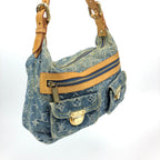 LOUIS VUITTON BAGGY PM DENIM SHOULDER BAG