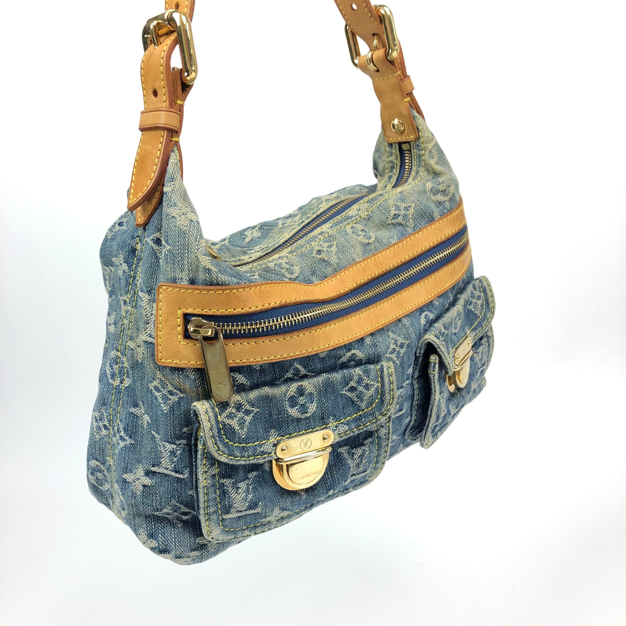 LOUIS VUITTON BAGGY PM DENIM SHOULDER BAG