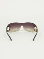 CHANEL RIMLESS CC LOGO SUNGLASSES