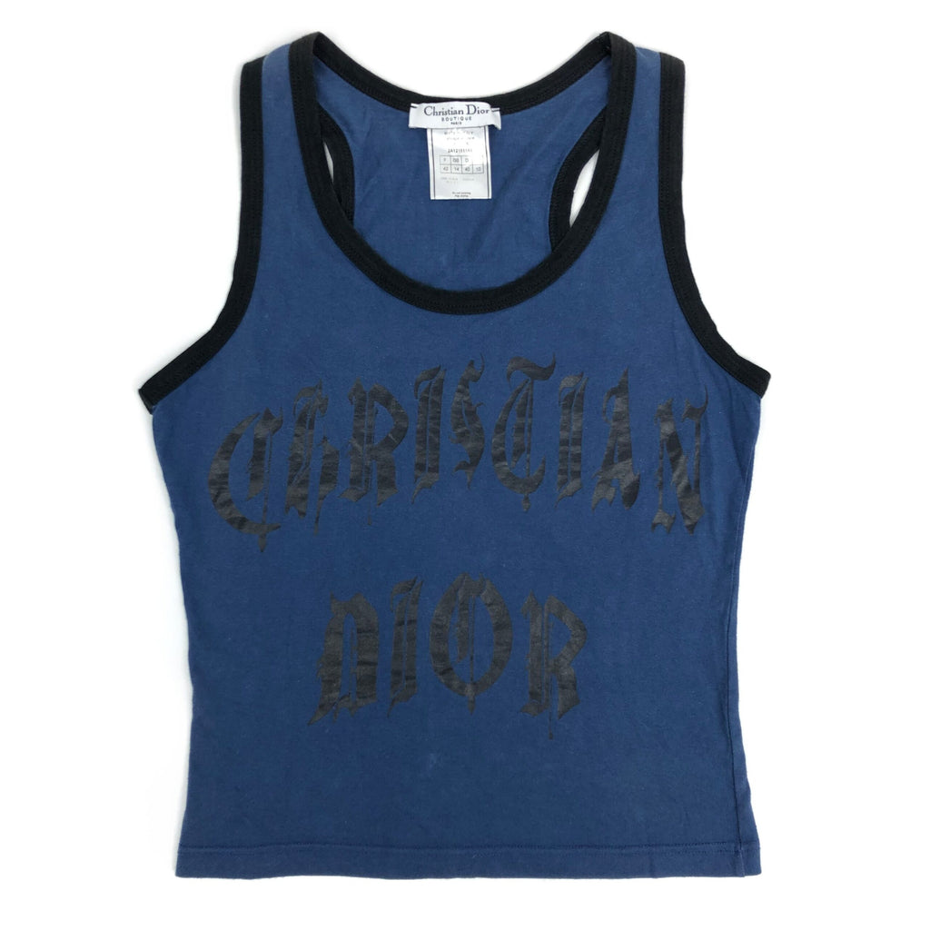 CHRISTIAN DIOR GOTHIC PRINT TOP