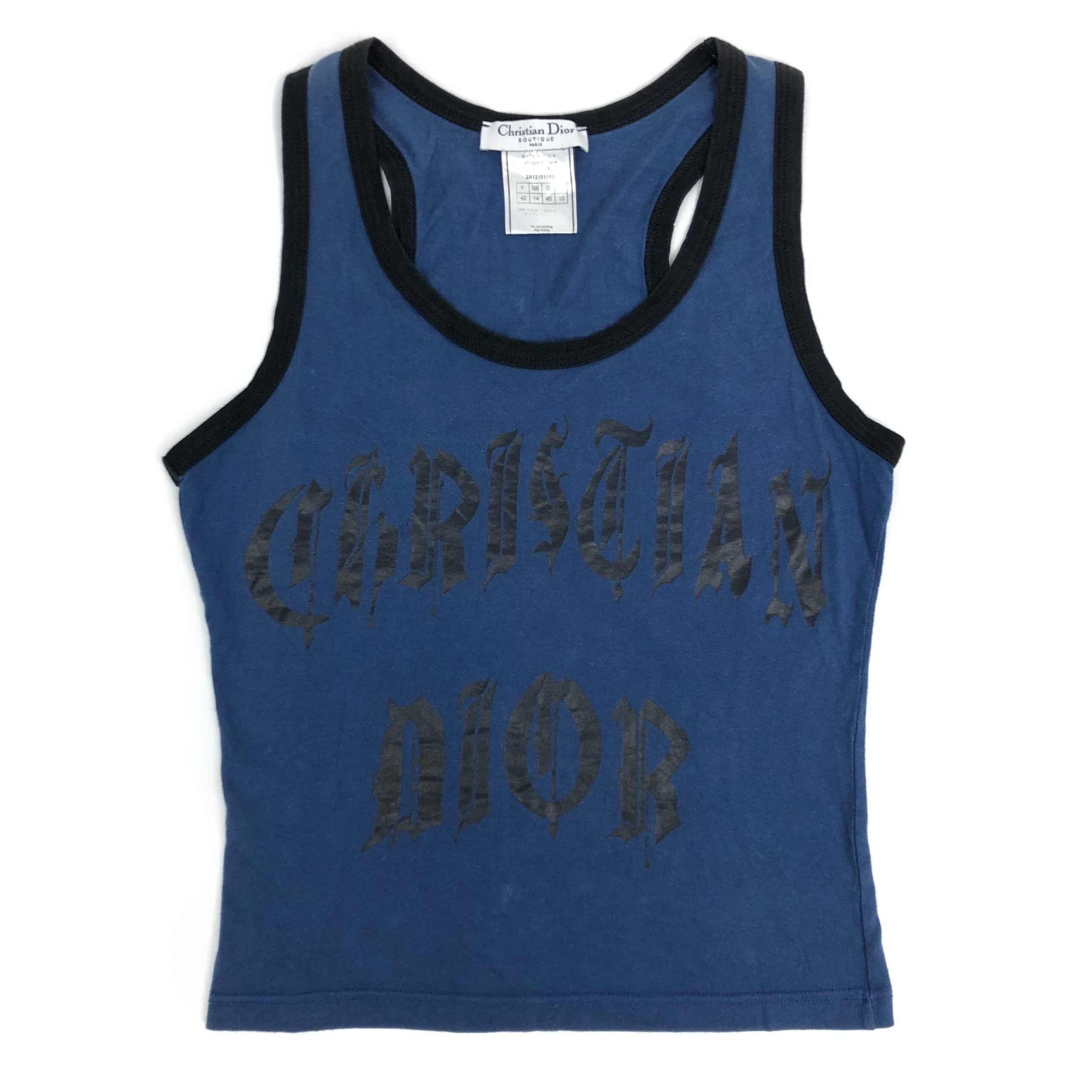 CHRISTIAN DIOR GOTHIC PRINT TOP