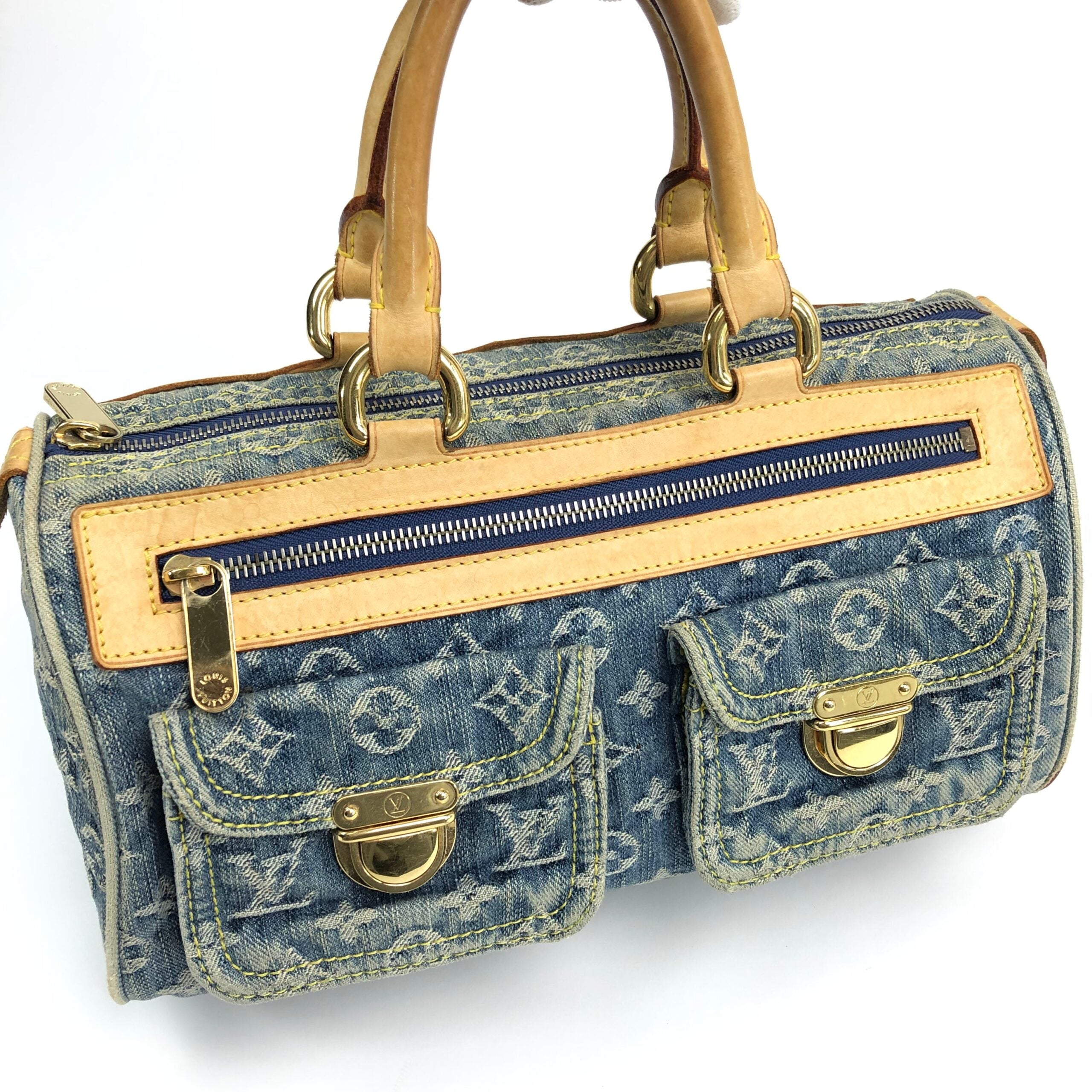 LOUIS VUITTON NEO SPEEDY DENIM BAG