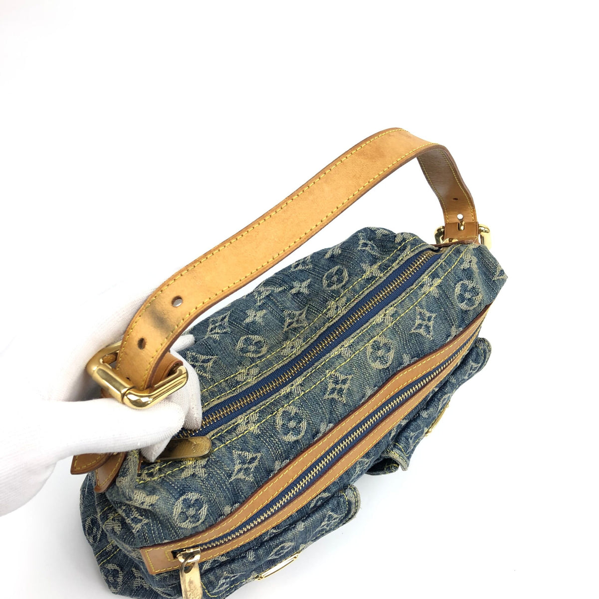 LOUIS VUITTON BAGGY PM DENIM SHOULDER BAG
