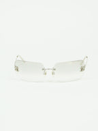 CHANEL RIMLESS RHINESTONE SUNGLASSES