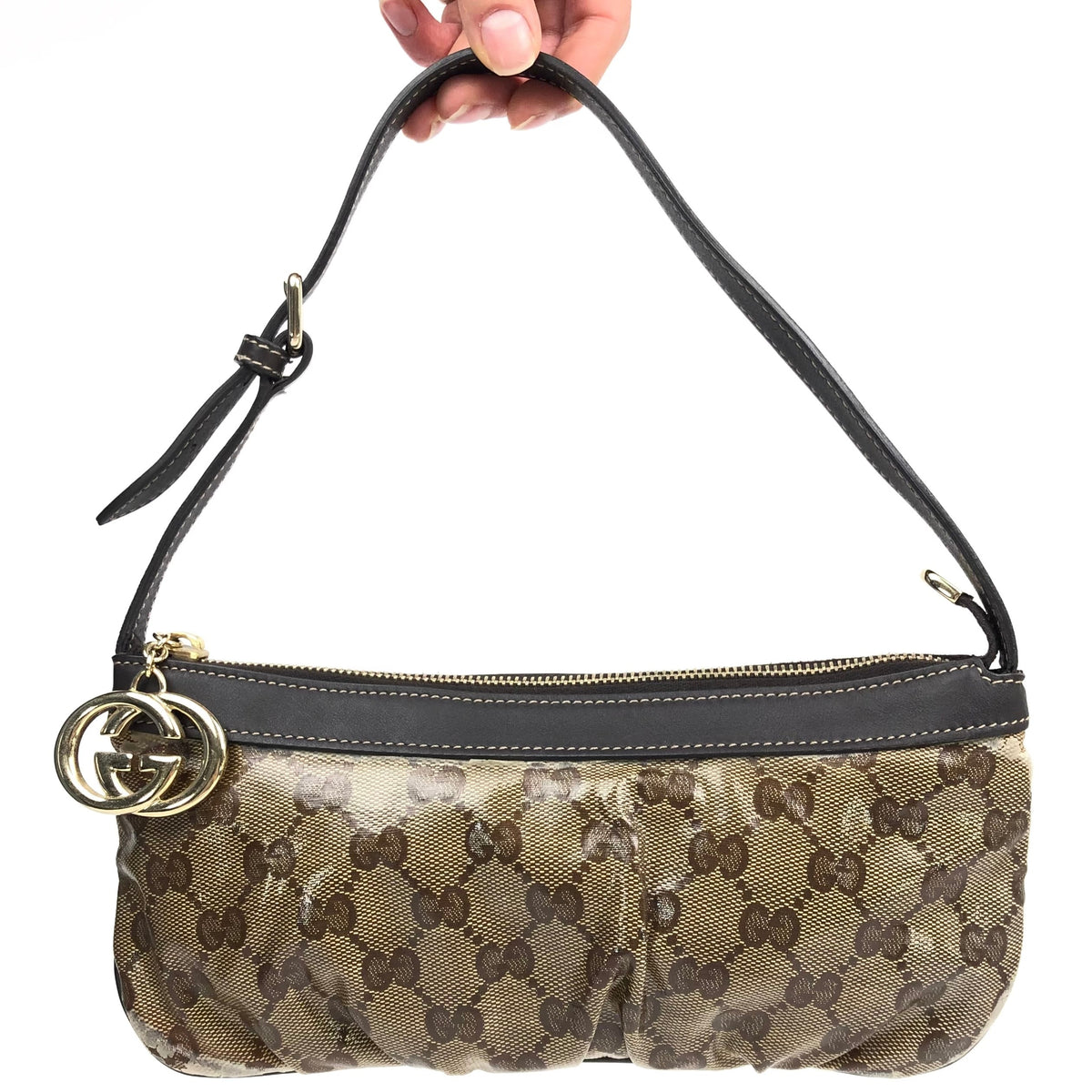 GUCCI MONOGRAM SHOULDER BAG