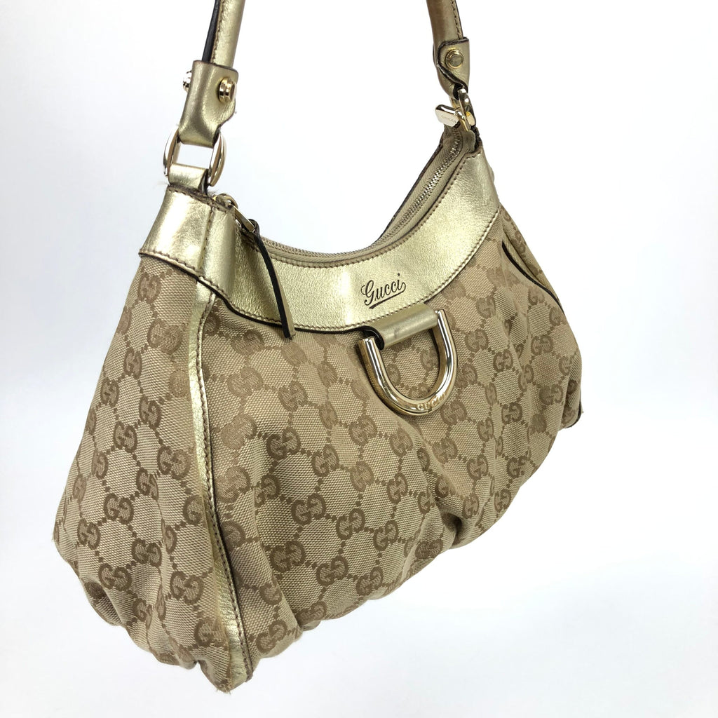 GUCCI ABBEY MONOGRAM SHOULDER BAG