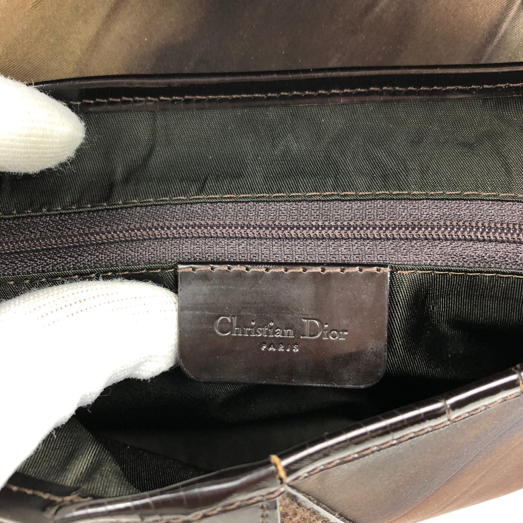 CHRISTIAN DIOR 2001 WATERCOLOUR DOUBLE SADDLE BAG