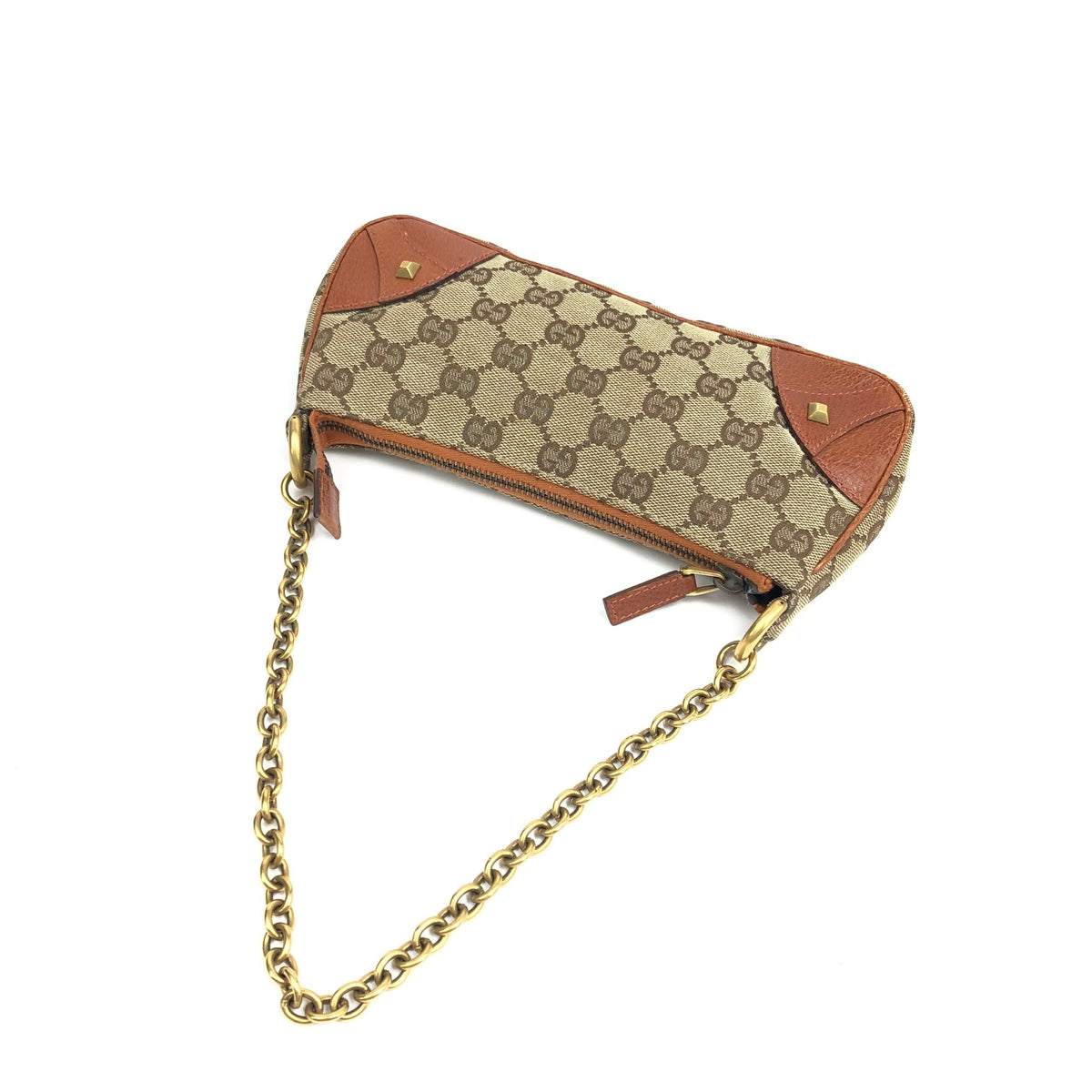GUCCI MONOGRAM TOM FORD CHAIN SHOULDER BAG