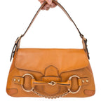 GUCCI HORSEBIT CHAIN LEATHER SHOULDER BAG