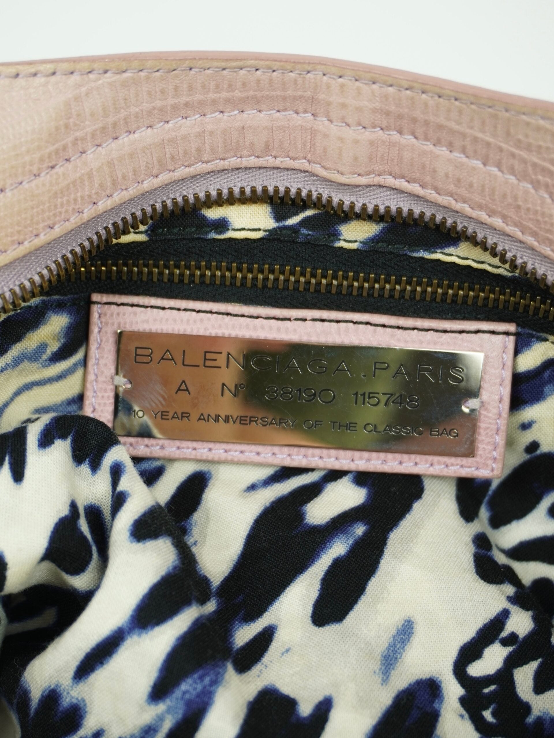 BALENCIAGA LIZARD EMBOSSED CITY BAG