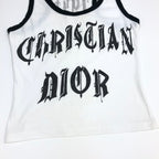 CHRISTIAN DIOR GOTHIC PRINT TOP