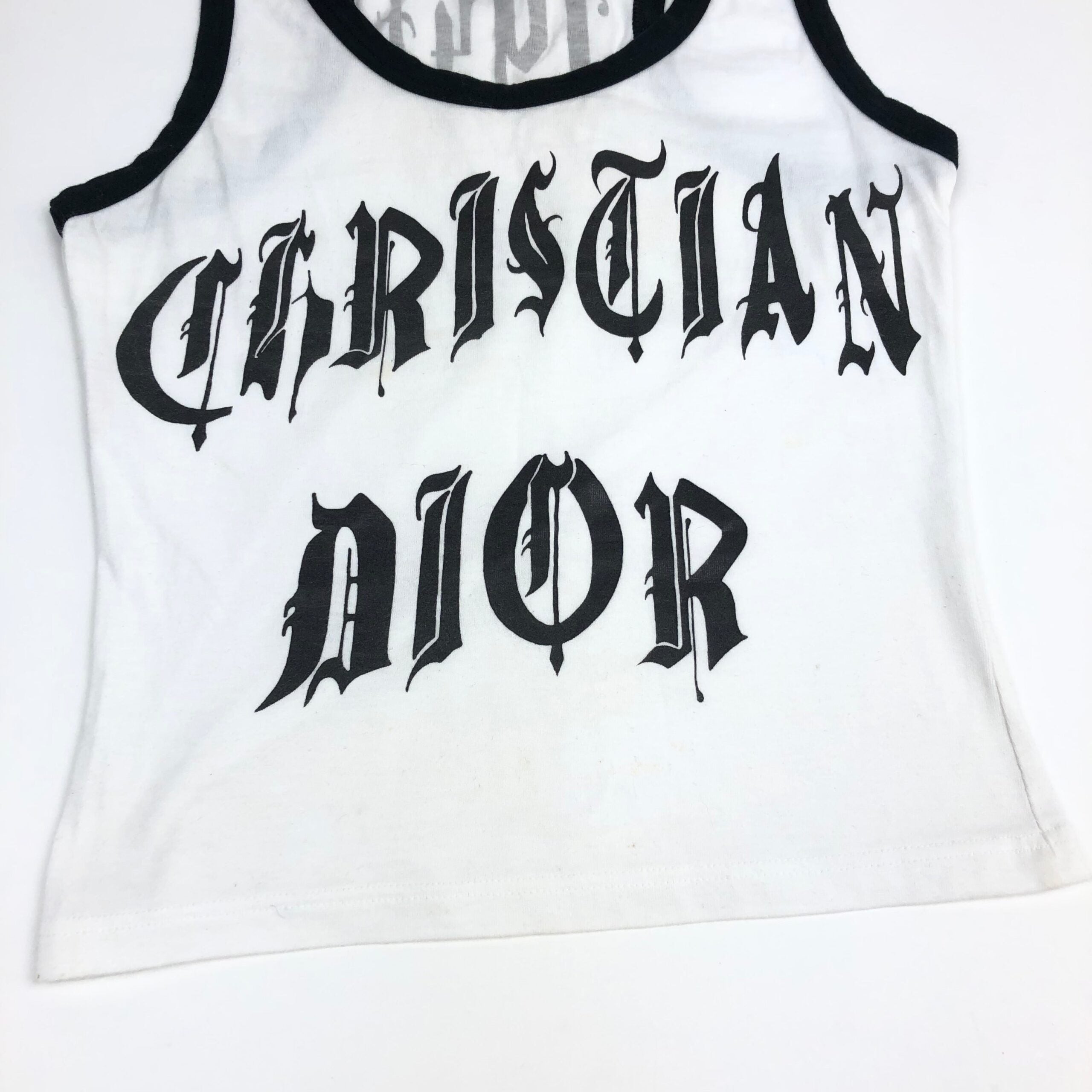 CHRISTIAN DIOR GOTHIC PRINT TOP