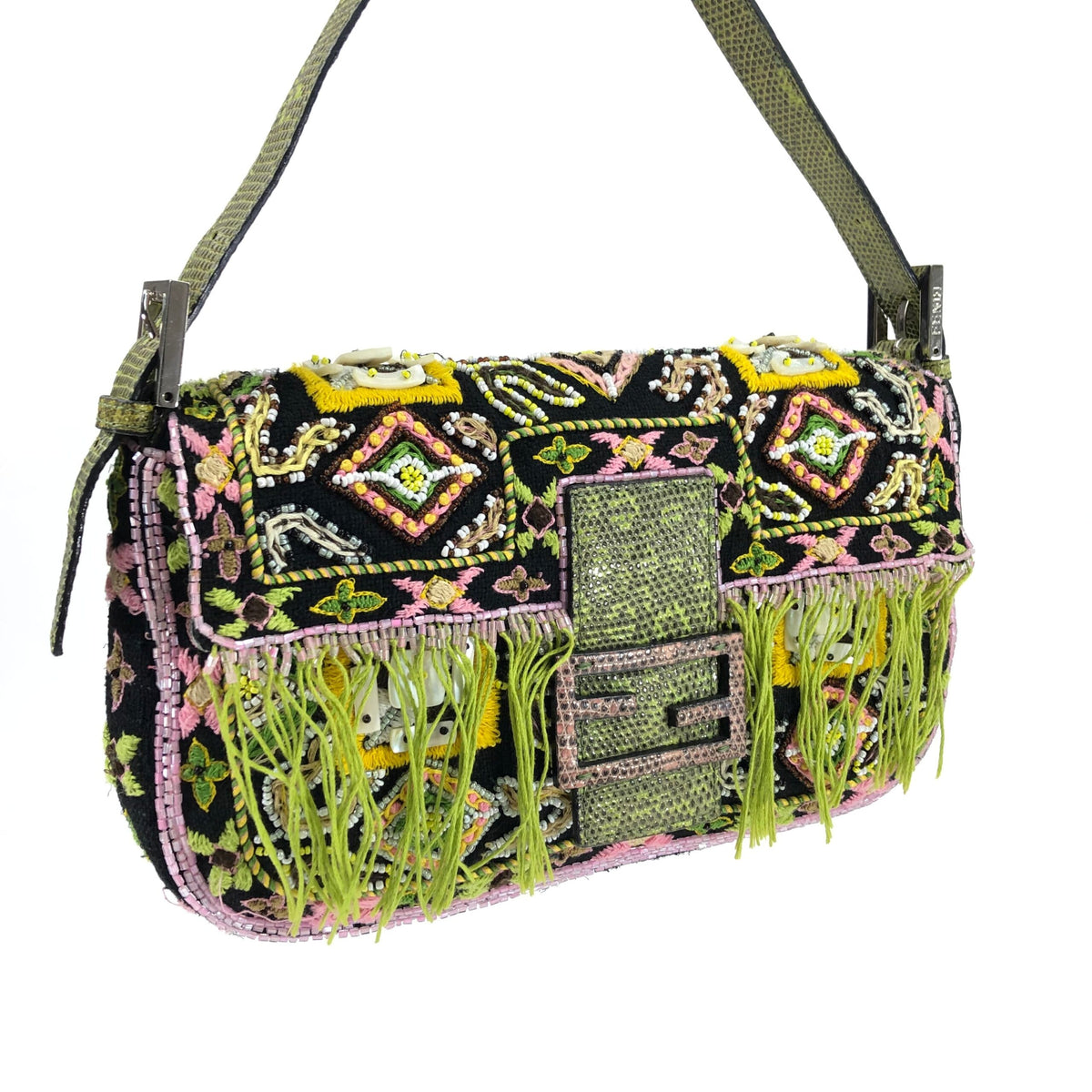 FENDI BEADED BAGUETTE BAG