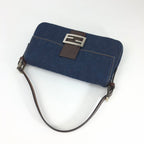 FENDI DENIM BAGUETTE BAG