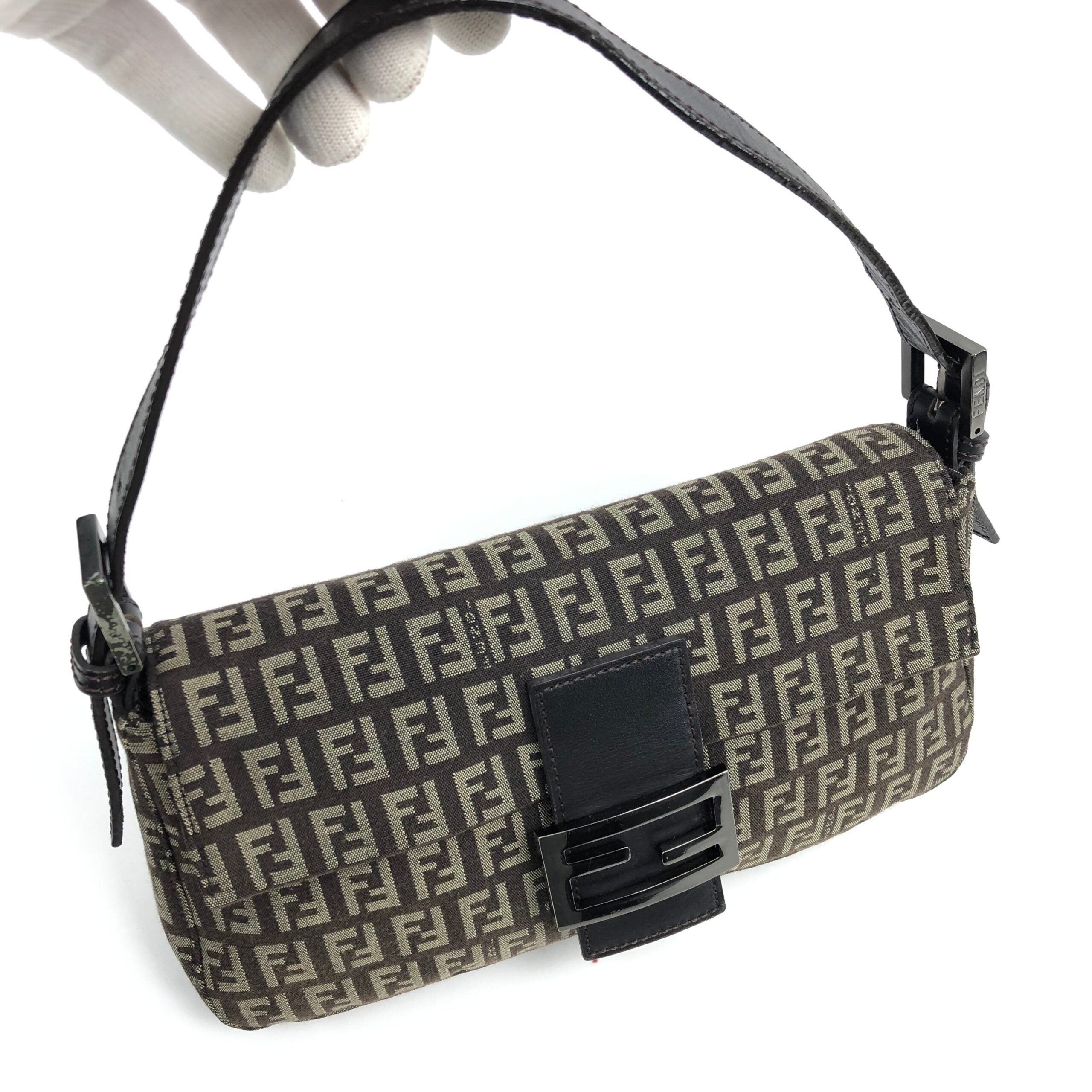 FENDI MONOGRAM BAGUETTE SHOULDER BAG