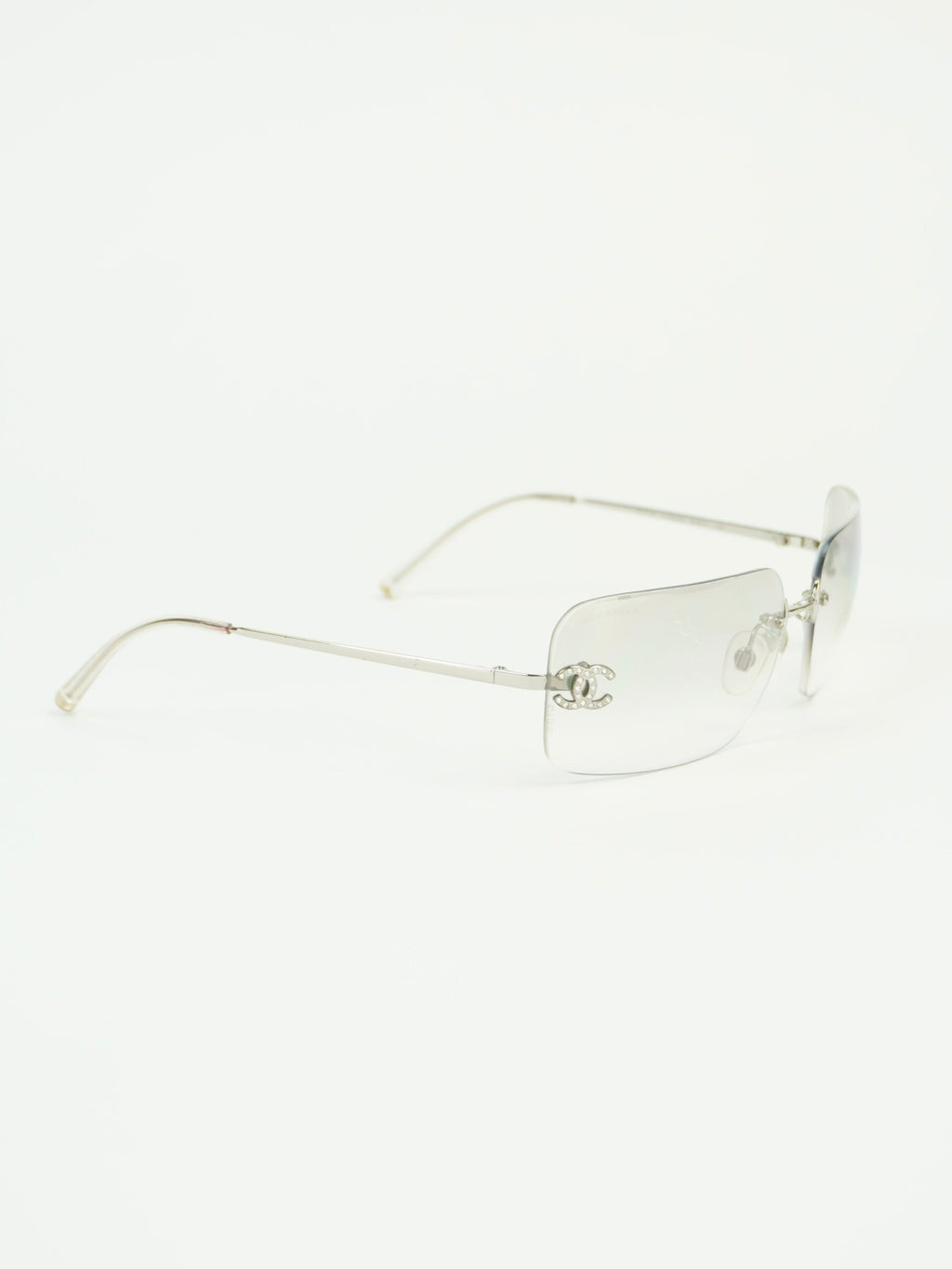 CHANEL RIMLESS RHINESTONE SUNGLASSES