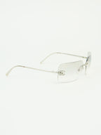 CHANEL RIMLESS RHINESTONE SUNGLASSES