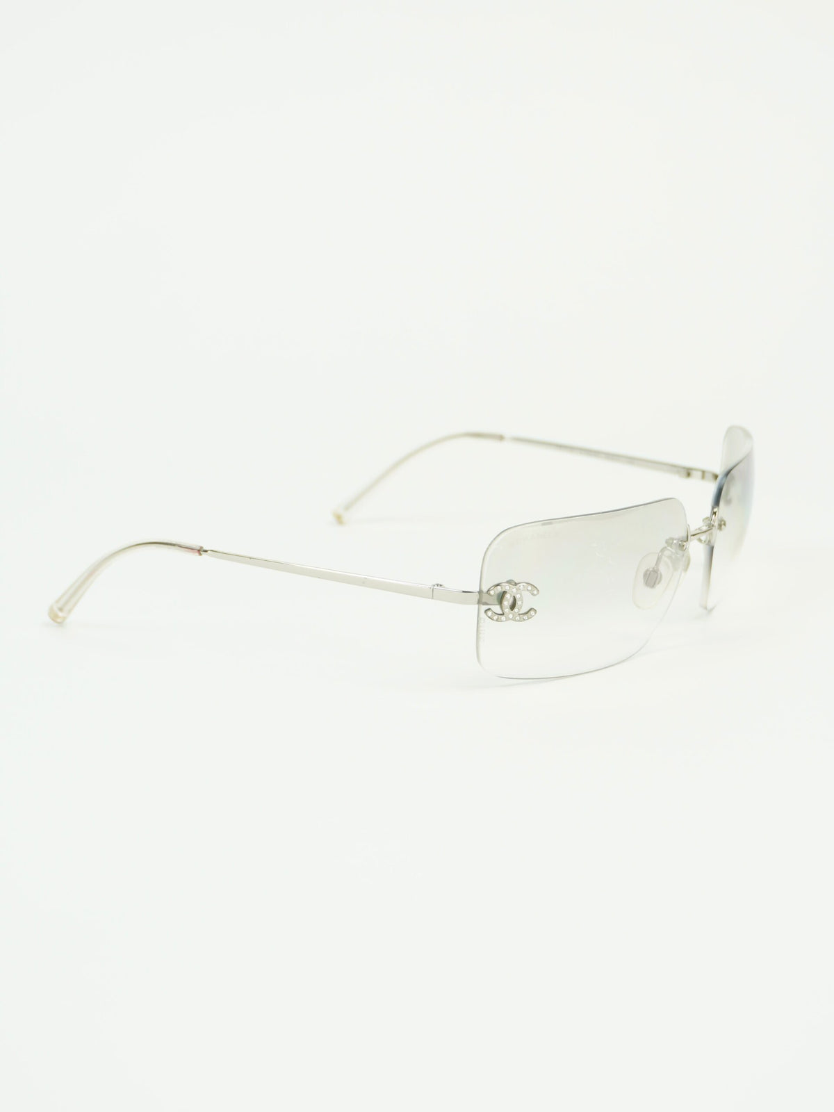 CHANEL RIMLESS RHINESTONE SUNGLASSES