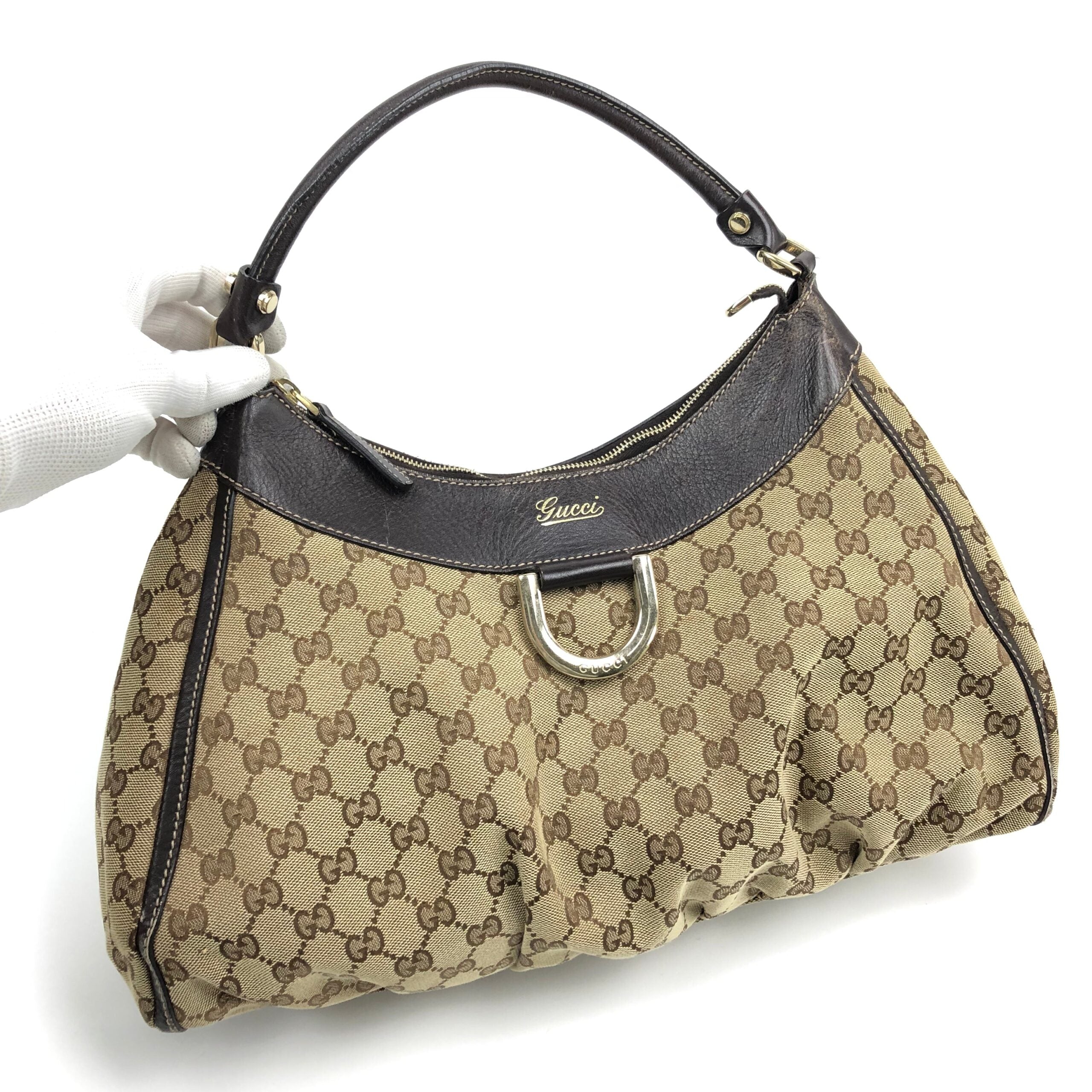 GUCCI MONOGRAM ABBEY SHOULDER BAG