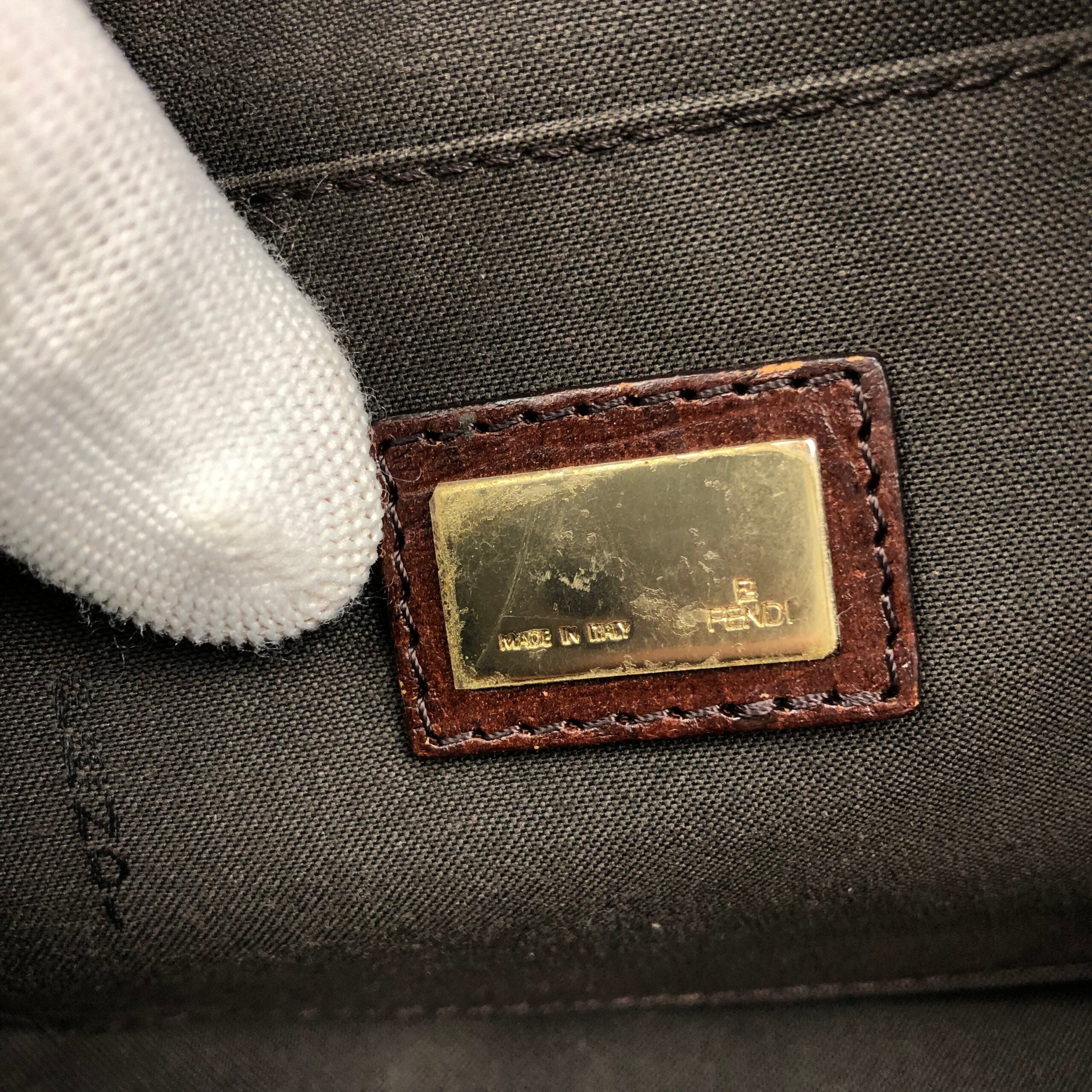 FENDI ZUCCA SHOULDER BAG