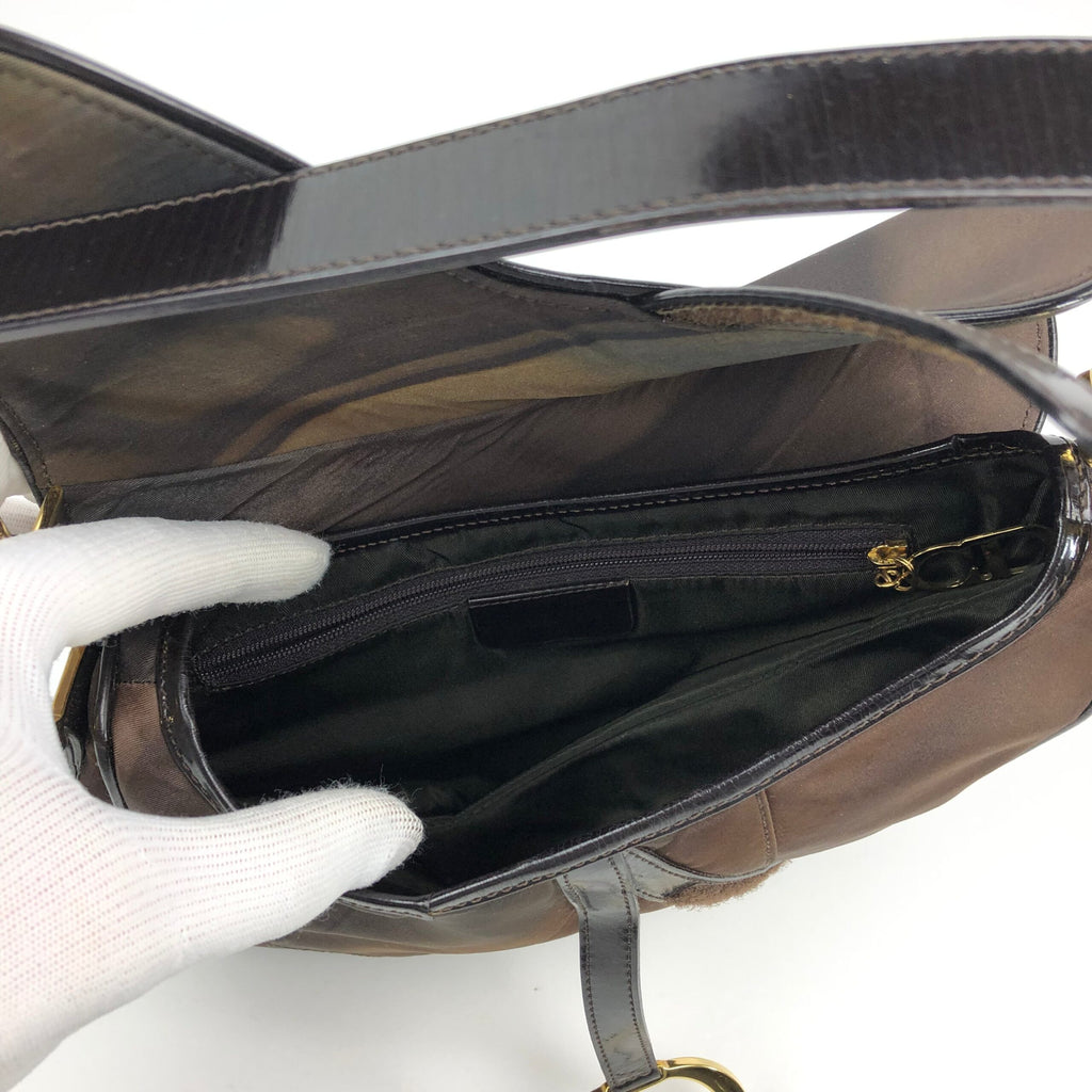 CHRISTIAN DIOR WATERCOLOUR SADDLE BAG