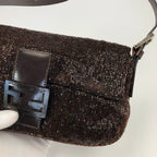 FENDI BEADED BAGUETTE SHOULDER BAG