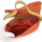 FENDI CROCHET BAGUETTE SHOULDER BAG