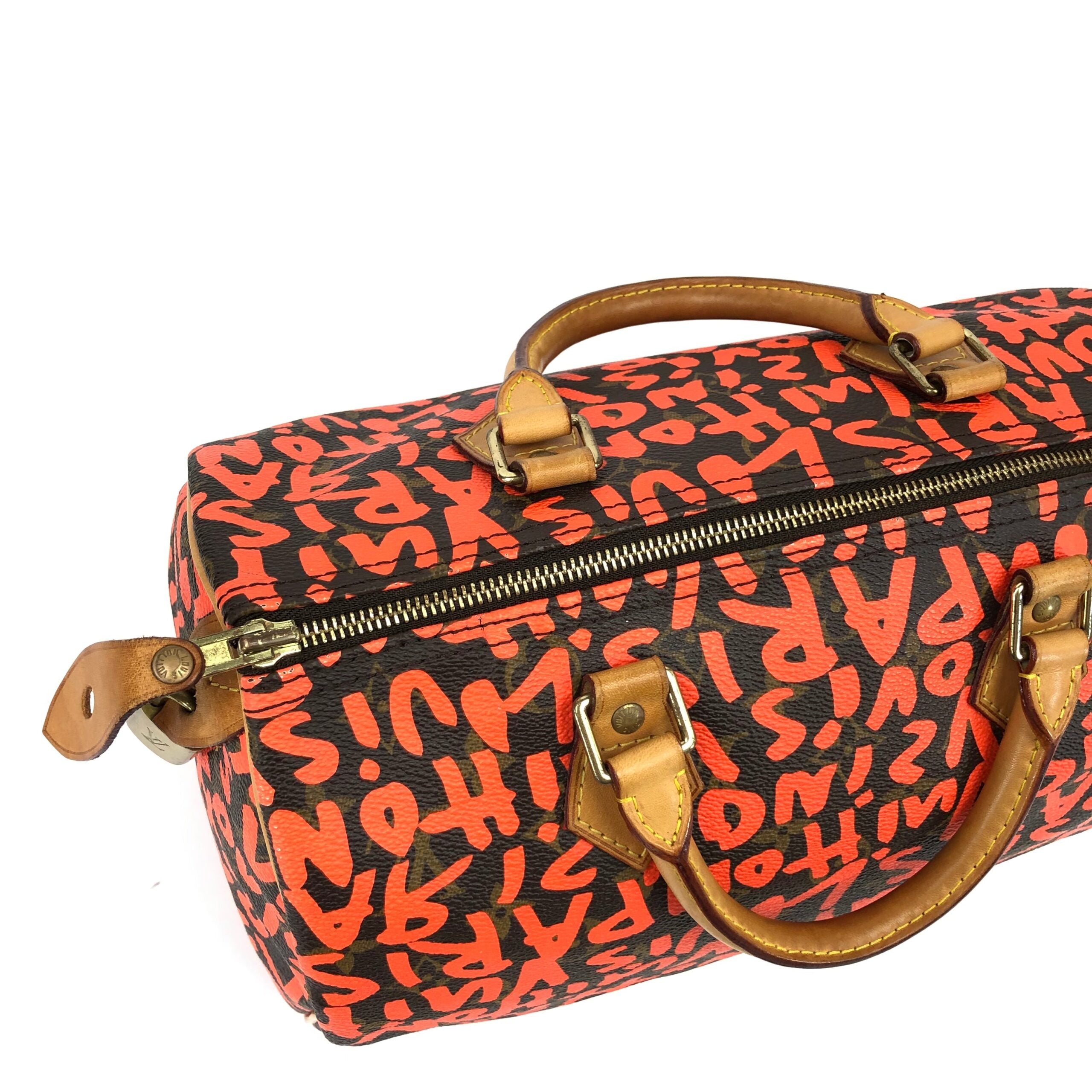 LOUIS VUITTON STEPHEN SPROUSE GRAFFITI SPEEDY 30 BAG