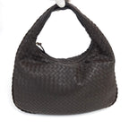 BOTTEGA VENETA BROWN INTRECCIATO SHOULDER BAG