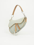 CHRISTIAN DIOR DENIM SADDLE BAG