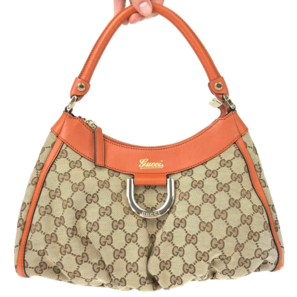 GUCCI ABBEY MONOGRAM SHOULDER BAG