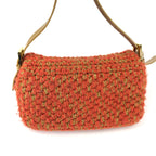 FENDI CROCHET BAGUETTE SHOULDER BAG