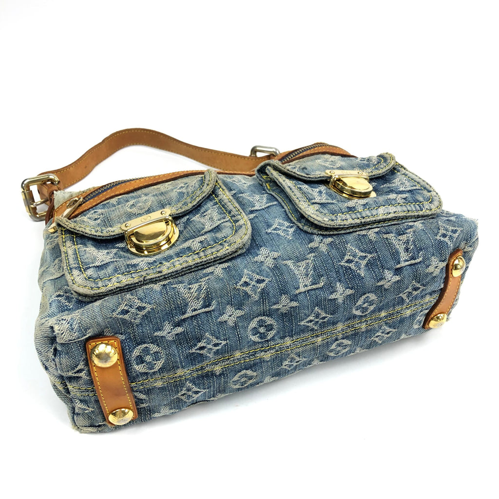 LOUIS VUITTON BAGGY PM DENIM SHOULDER BAG