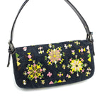 FENDI BEADED DENIM BAGUETTE