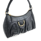 GUCCI MONOGRAM ABBEY LEATHER SHOULDER BAG