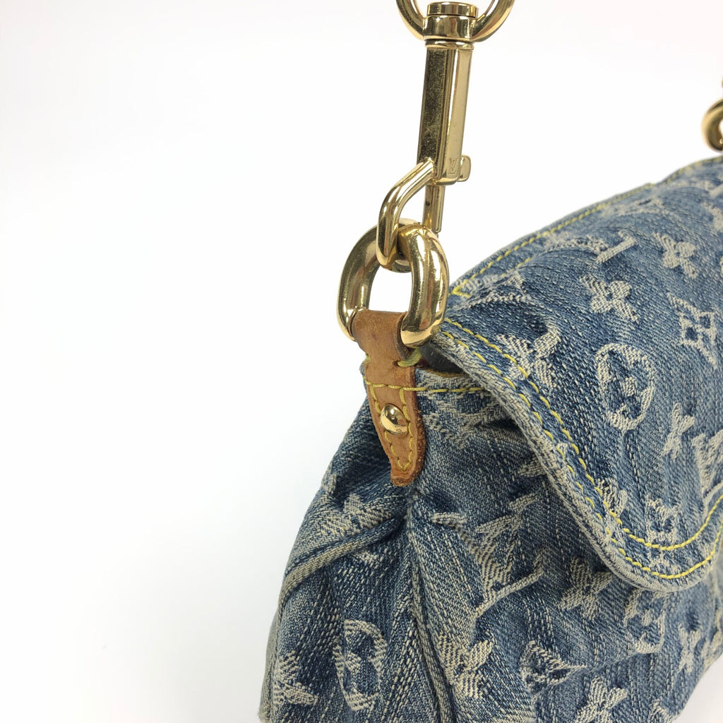 LOUIS VUITTON DENIM PLEATY SHOULDER BAG