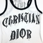 CHRISTIAN DIOR GOTHIC PRINT TOP
