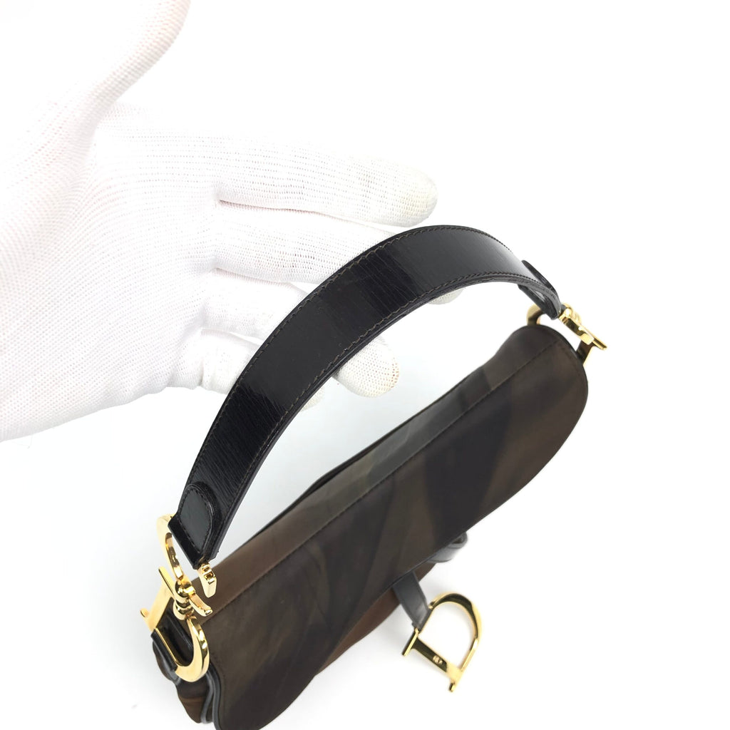 CHRISTIAN DIOR WATERCOLOUR SADDLE BAG