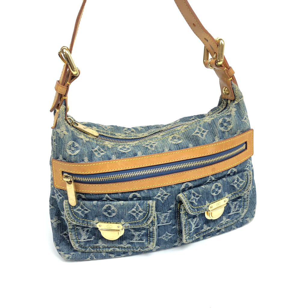 LOUIS VUITTON BAGGY PM DENIM SHOULDER BAG