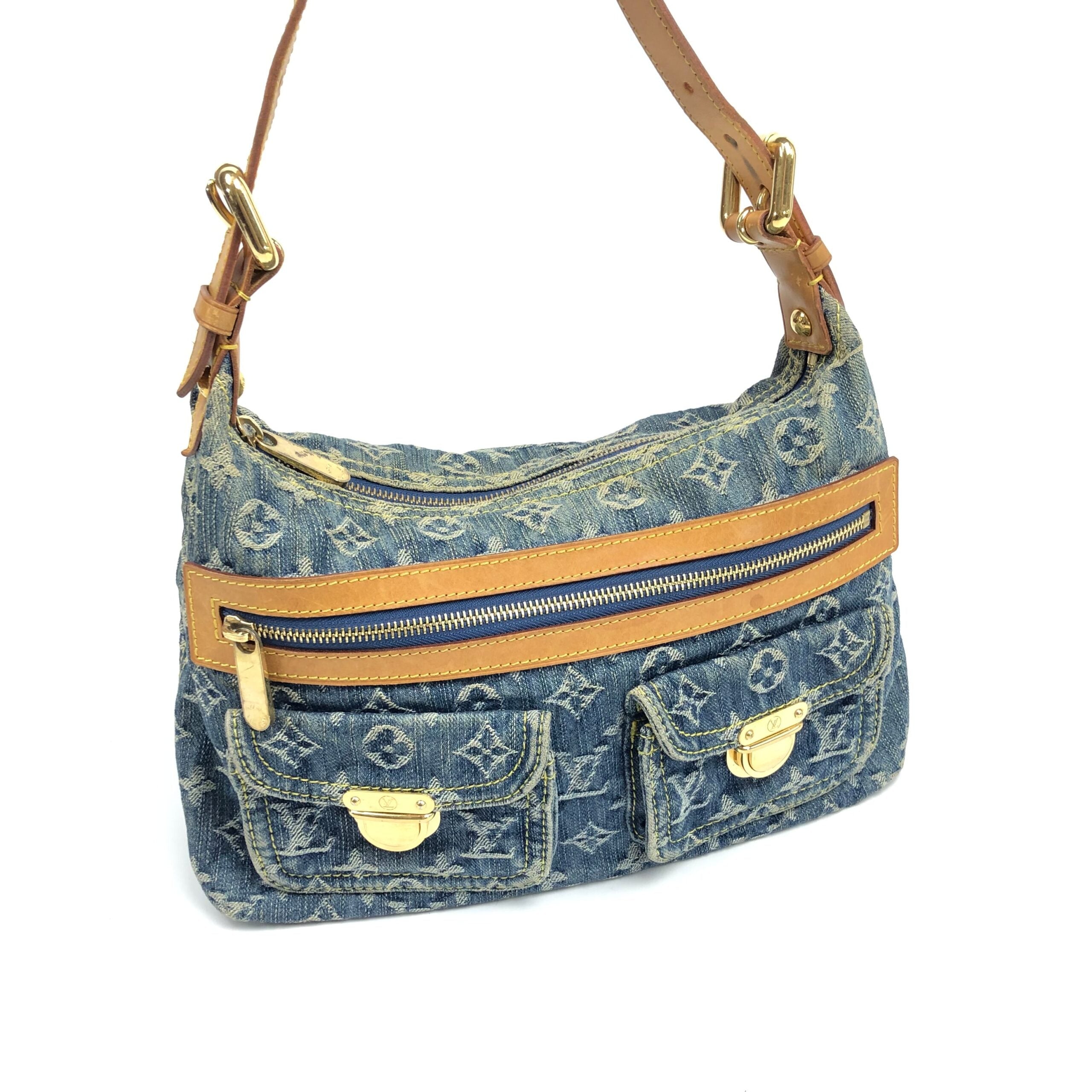 LOUIS VUITTON BAGGY PM DENIM SHOULDER BAG